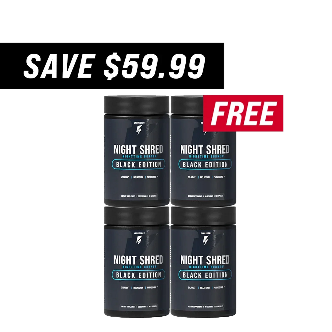 3 Bottles of Night Shred Black + 1 FREE AU