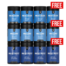 قم بتحميل الصورة في المعرض، Complete Gut Health Stack 3-Month Supply + 1 Stack Free