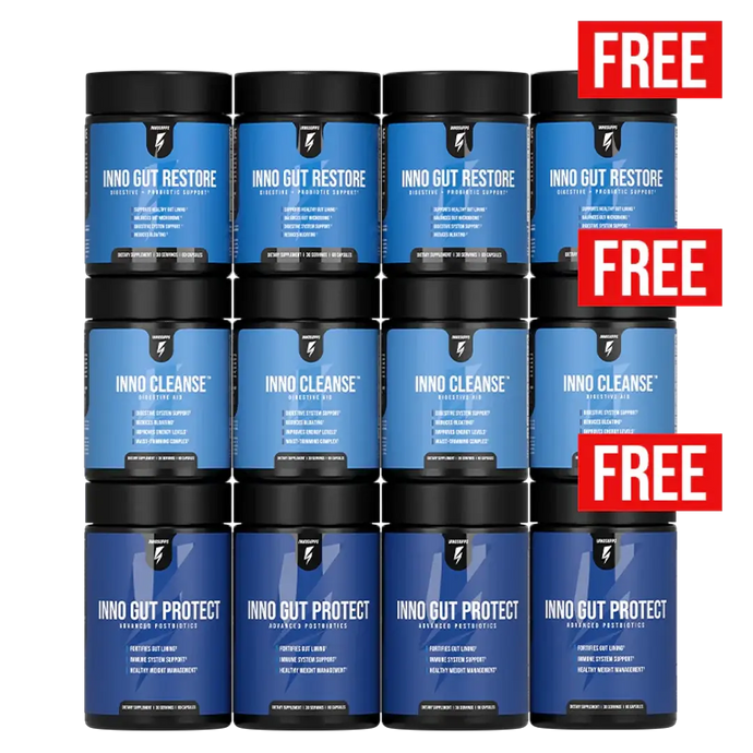 Complete Gut Health Stack 3-Month Supply + 1 Stack Free