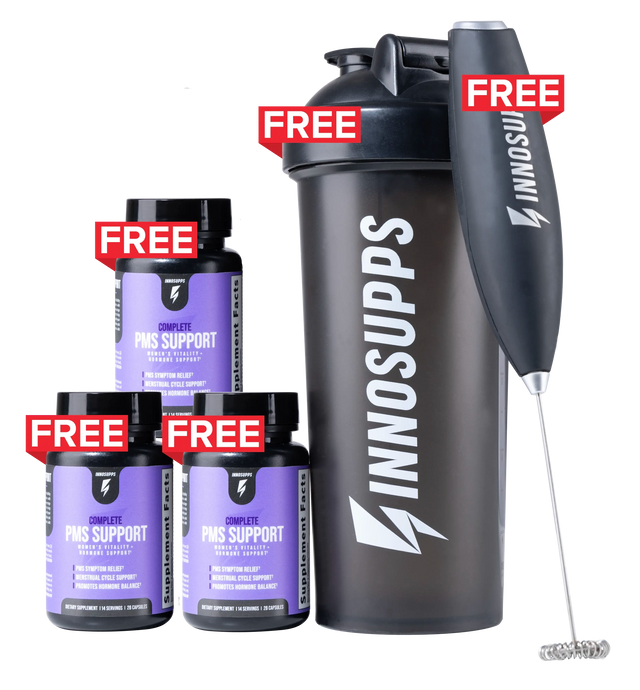 3-Month Complete PMS Support + Shaker & Frother Bonus Offer