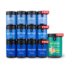 قم بتحميل الصورة في المعرض، Complete Gut Health Stack 3-Month Supply + 1 Stack Free + 1 Free Inno Greens