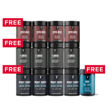 قم بتحميل الصورة في المعرض، Supercharged Male Stack 3-Month Supply + 1 Stack Free + 1 FREE HMB