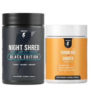 Night Shred Black AU & Turmeric + Ginger Root Complex