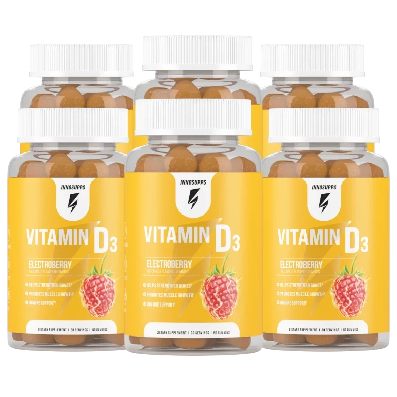 6 Bottles of Vitamin D3 Gummy