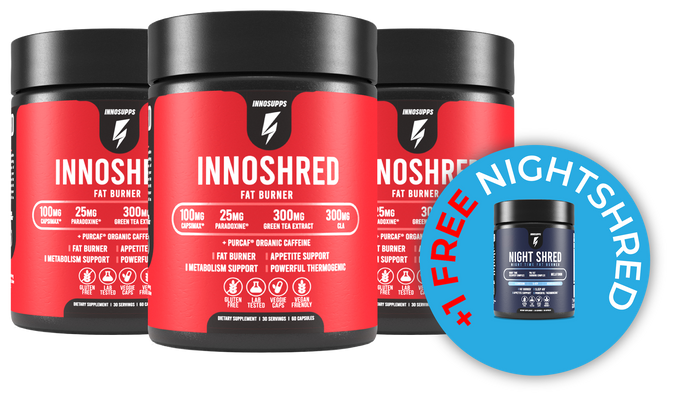 3 Bottles of Inno Shred + 1 FREE Night Shred