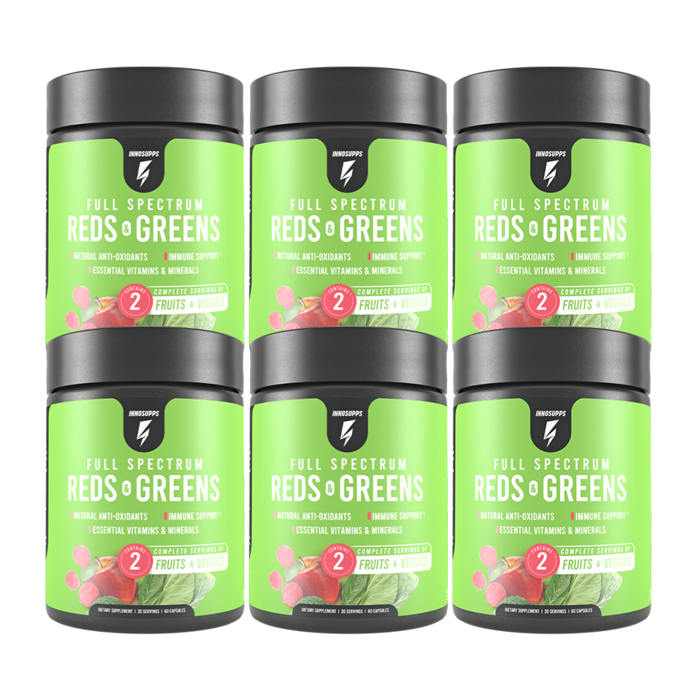 6 Bottles of Full-Spectrum Reds + Greens