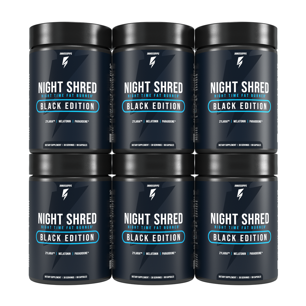 6 Bottles of Night Shred Black Special Offer