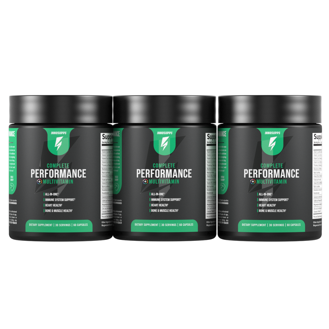 3 Bottles of Complete Performance Multivitamin